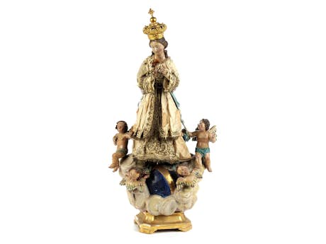 Neapolitanische Figurengruppe einer Maria Immaculata